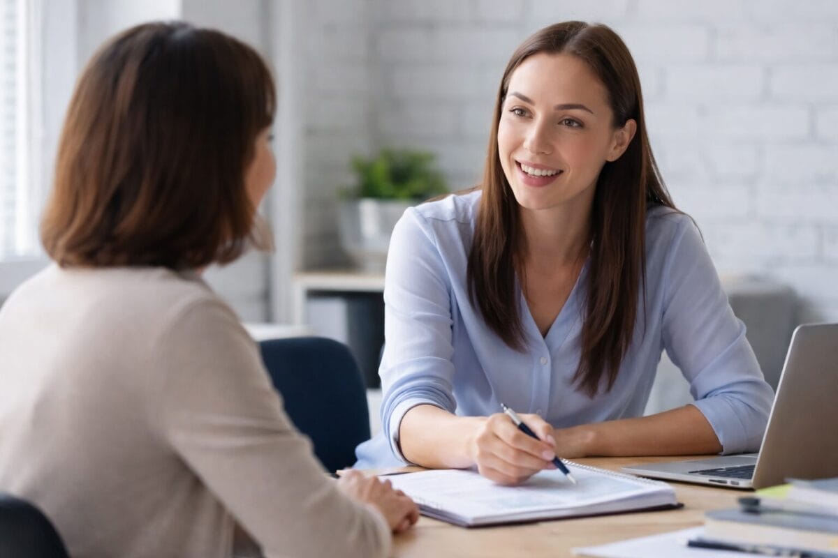 Einzelcoaching Beratung zwischen Coach und Teilnehmerin in Berlin